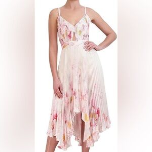 BCBGMAXAZRIA womens Fit and Flare Midi Cocktail Dress size 4